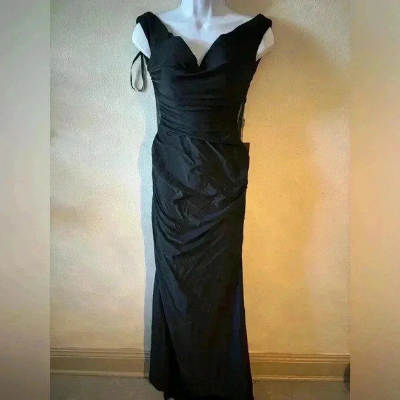 La Femme Sheer Back Gown - Picture 1 of 8